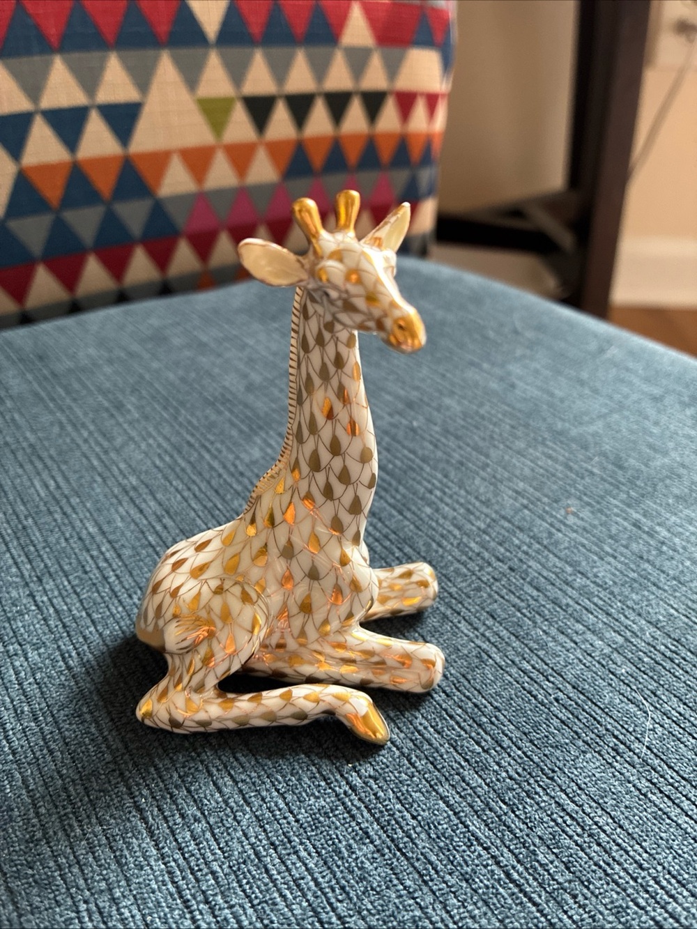 Herend Giraffe 15471 gold fishnet figurine